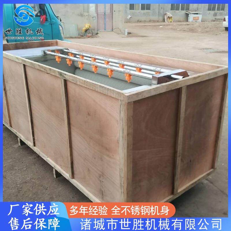 供应大连鲍毛辊清洗机 大枣毛刷清洗机设备 竹笋去皮清洗机设备