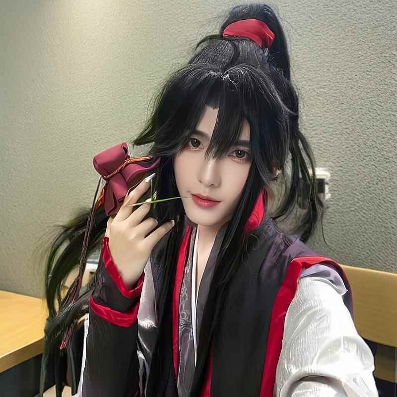 古风假发魏无羡cos高马尾