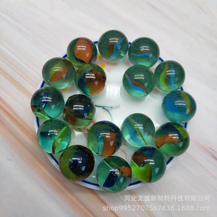 出口工艺品装饰16毫米花瓣玻璃球花玻璃珠厂家自喷漆16玻璃球