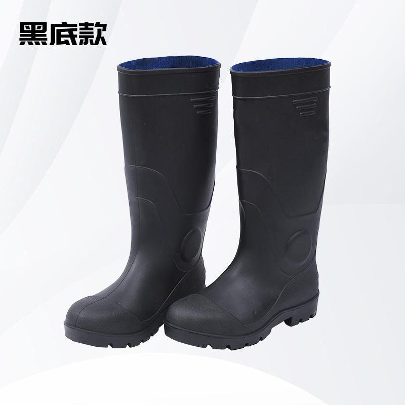 胶长筒靴防滑劳保雨鞋钢包防橡胶头防水男靴高筒雨砸子耐磨矿工