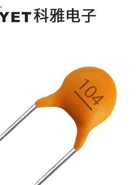 直插件低压陶瓷电容器 100V104M 环保瓷片电容