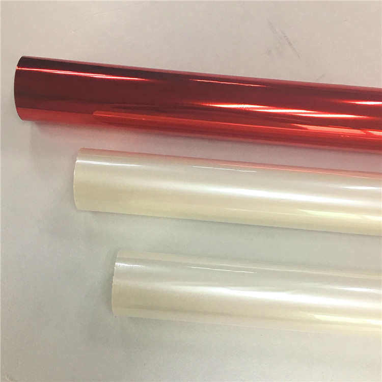 过塑纸张覆膜塑料通用珠光白色电化铝进口烫金纸附着力好不飞金
