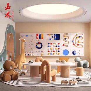 售楼处儿童区桌椅组合四点半学堂幼儿园培训中心写字桌手工绘画桌