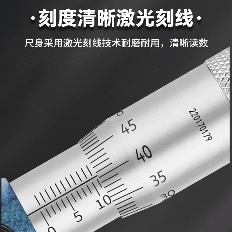 青海量青旋94转外式螺纹中2径螺纹千分尺电子数显0-5-50-75-100mm
