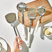 frying pan slotted Silicone kitchen stir spoon set spatula