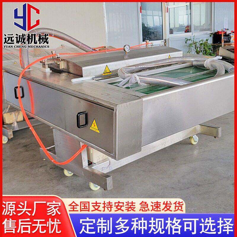 笋干清水笋粽子藕片连续式真空封口机自动滚动食品真空包装机