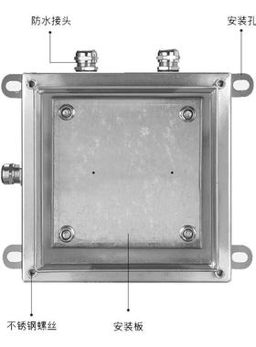 304不锈钢室外防水分线盒316L 201 户外三防UK端子箱接线箱接线盒