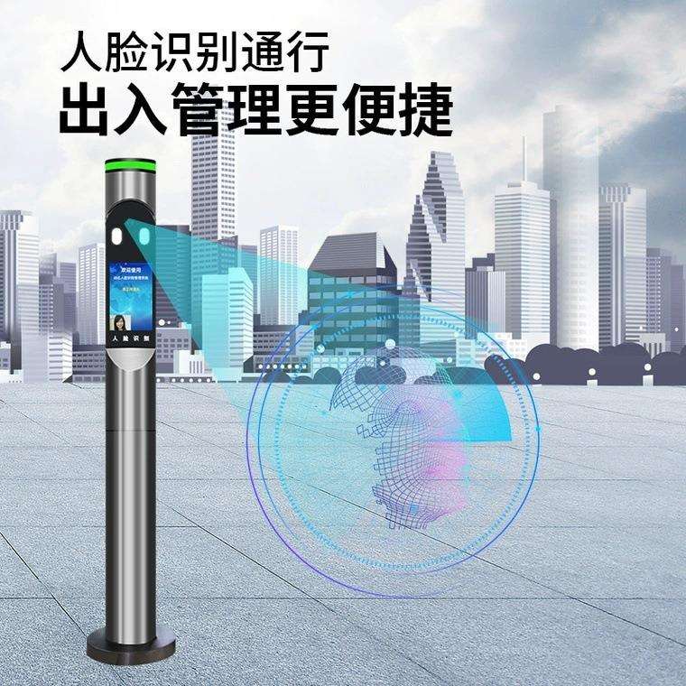 燊炜小区人行通道门广告门刷卡人脸识别栅栏平移门电动广告小门禁