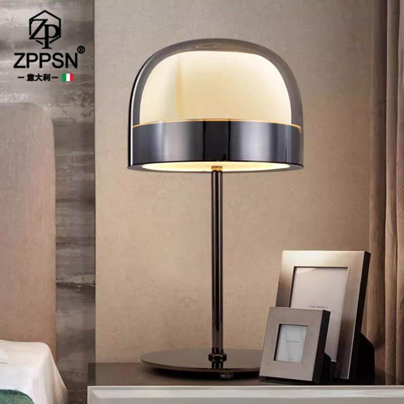 ZPPSN简约现代台灯轻奢高级感床头柜高端大气卧室床头灯氛围灯