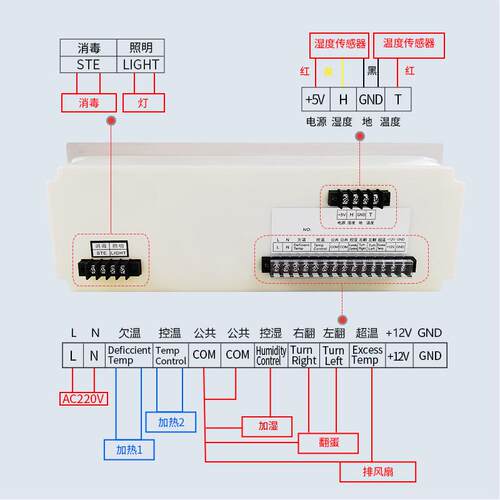 新款直销XM-18G孵化机控制器 智能控温控湿六屏六显示温控仪表 孵