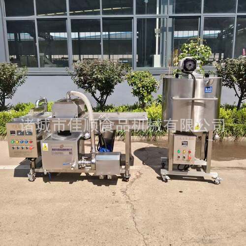 400型淋面机搭200L巧克力融化炉黄油蜡烛融化桶水和导热油加热