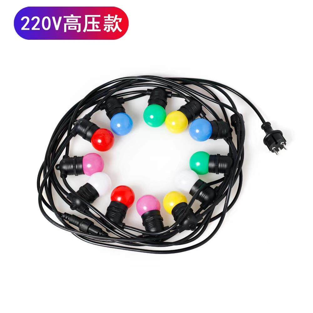 低压灯串电源线婚庆装饰灯串线欧规圣诞装饰灯串线插头户外防水