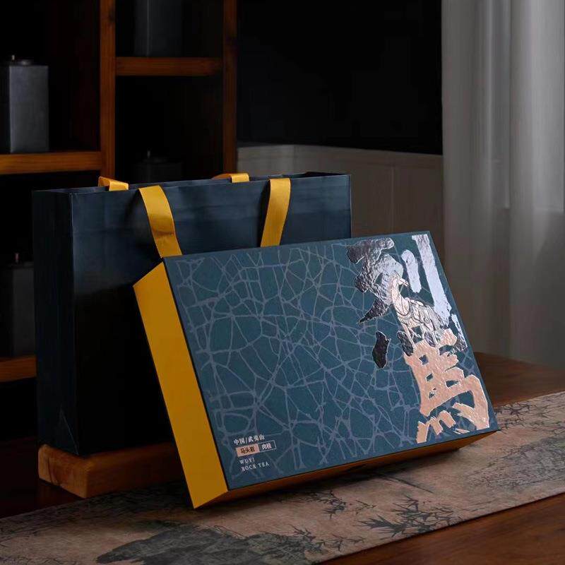 武夷山茶叶乌龙茶马头岩山场肉桂岩茶花香岩韵250克大红袍礼盒装