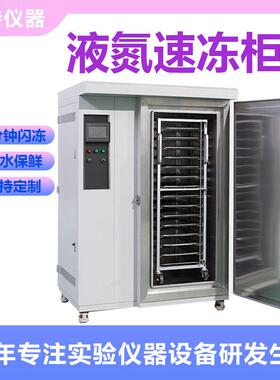 液氮速冻柜海鲜食品小龙虾生鲜速冻机水果鲜肉速东设备液氨速东机