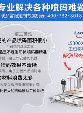 定制L530移0XYZ三轴移动高L5300喷码平多台轴速动工位系统