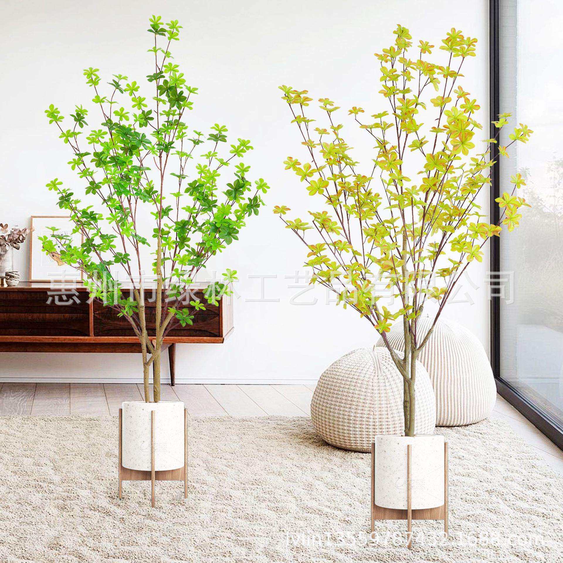 仿真吊钟仿真绿植仿生假树植物盆栽室内客厅橱窗装饰好物