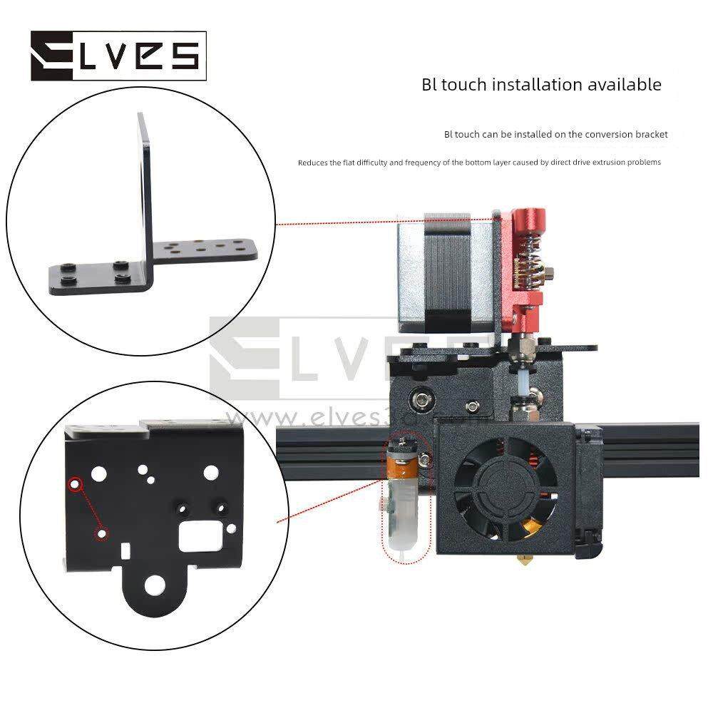 适用Ender3转换支架直接驱动器升级套件通用安装板3D打印机配