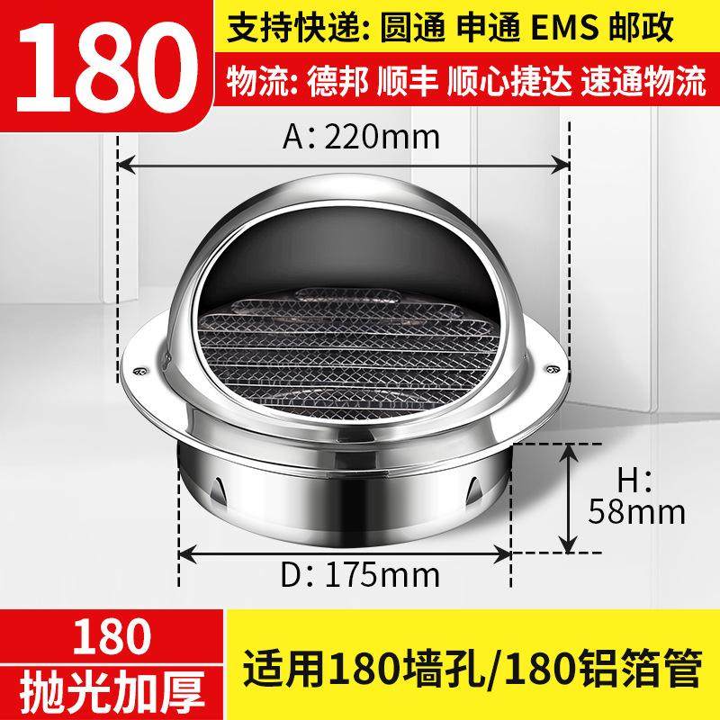 不锈钢风帽外墙出风口防风罩油烟机烟管透气帽卫生间排气口出风罩,清洗/食品/商业设备,风口/风叶/风机配件,淘宝优惠券,粉丝福利购,淘宝优惠卷