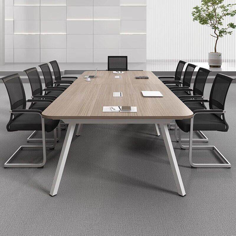 会议桌长桌简约现代会议室长条小型洽谈桌大型会客桌办公桌椅组合