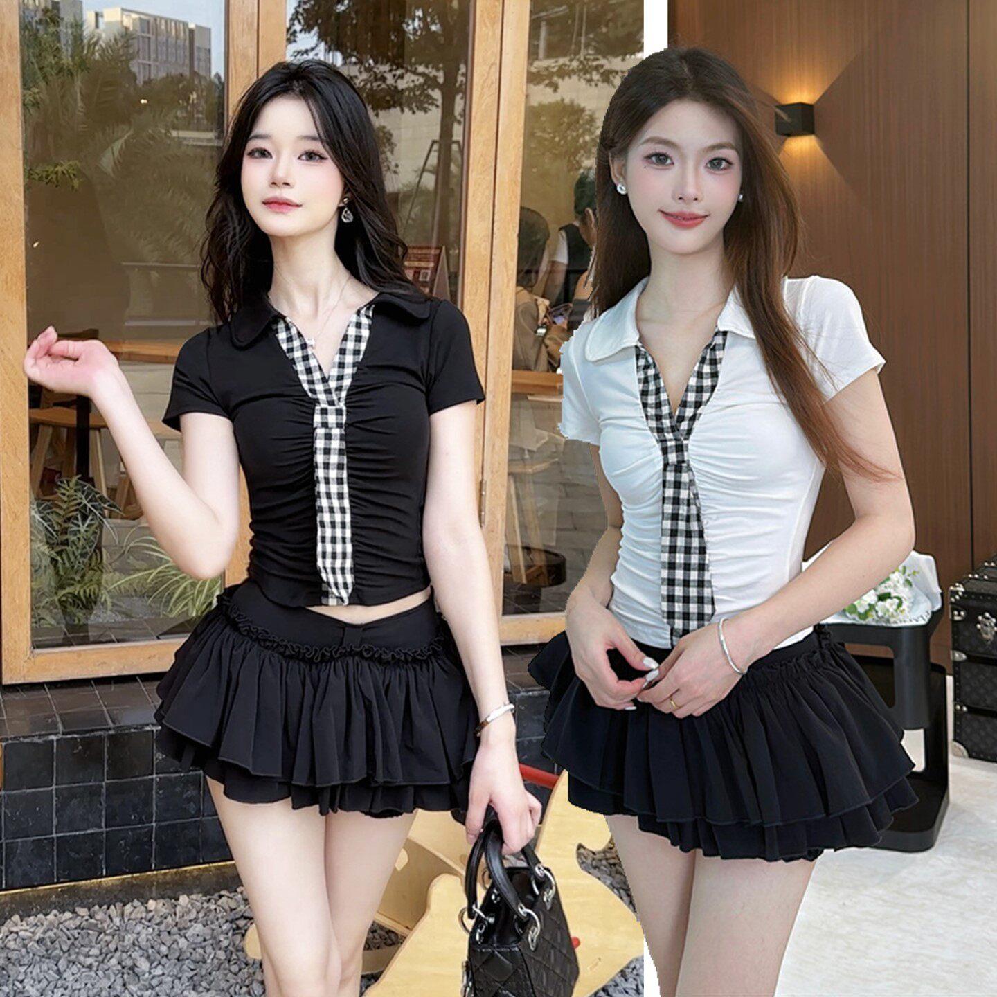 女装时尚套装分体短款蛋糕裙性感公主服夜总店减龄工作服2025