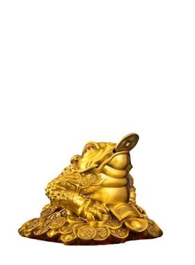 金蟾摆件黄铜招三足蟾蜍聚宝盆金蝉财店铺办公室客厅开业礼品大号