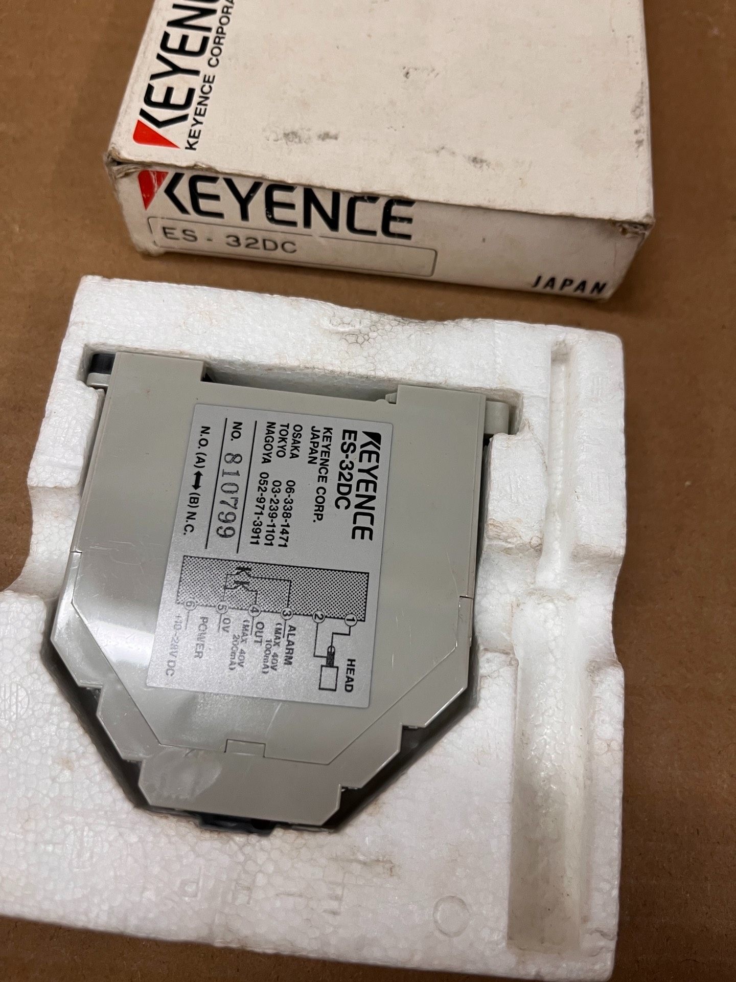 全新原装基恩士ES-32DC高精密接近放大器