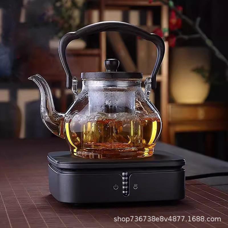 玻璃提梁壶煮茶壶电陶炉专用红绿茶器蒸煮一体烧水泡茶壶高端茶器