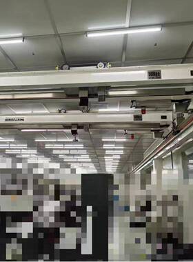 无尘室起重机双梁电动白色载重500kg无线遥控器/手操