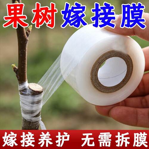嫁接膜专用膜PE无需打结薄膜自粘式园林果树嫁接胶带包扎带缠绕膜