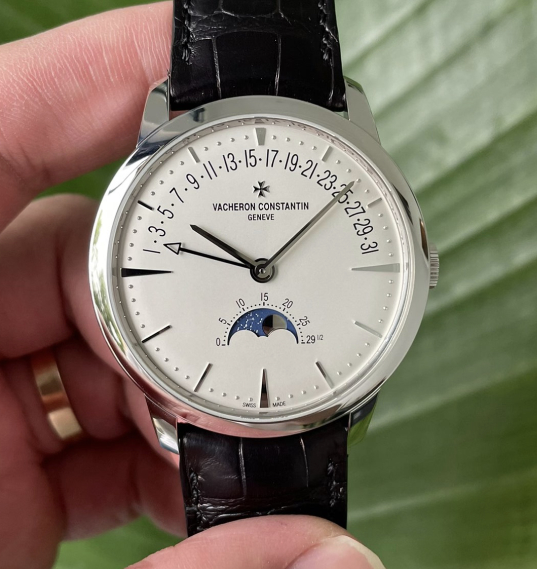 公价39.6万98新42.5mm江诗丹顿传承系列18k白金4010U自动机械男表