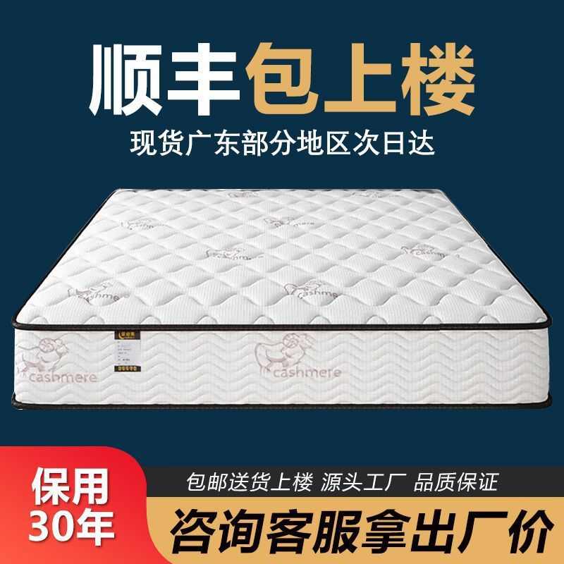 席梦思床垫家用软硬两用20cm厚双人1.8米1.5出租房经济型弹簧床垫