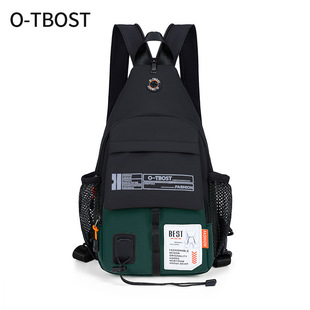 户外儿童外出小背包轻便可爱春游男童胸包潮小学生单肩斜挎包