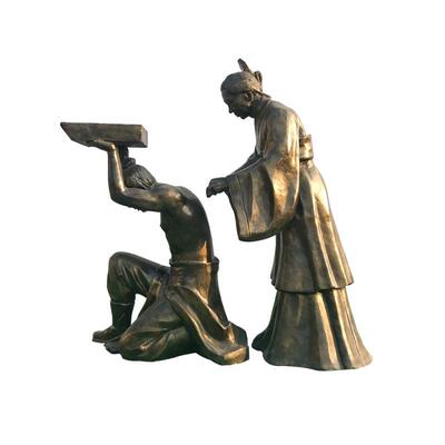 户外玻璃钢防百善孝为先等寓言故事公园景区铸铜雕塑人物雕塑摆件