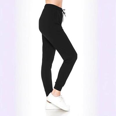 Women ' s Joggers Pants with Zipper Pockets Tapered Running