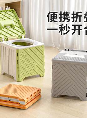 儿童折叠马桶坐便器 宝宝便携式户外外出旅行车载尿壶尿盆小马桶