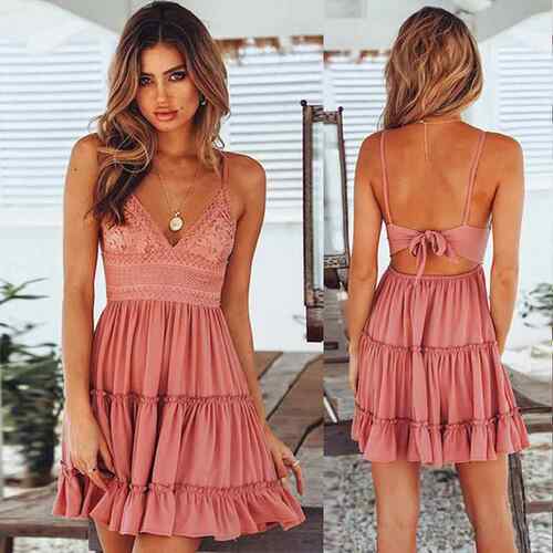 Fashion summer clothes women dresses lady casual sexy dress