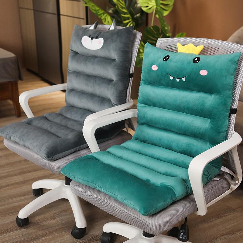 连体坐垫靠垫靠背一体办公室久坐护腰座椅垫学生宿舍椅子屁股垫子