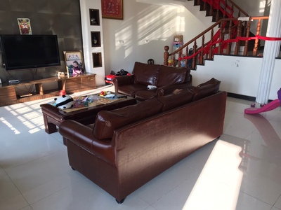 意舍美式牛皮1+2+3组合大真皮沙发怎么样？（已有万人评价）质量见真章