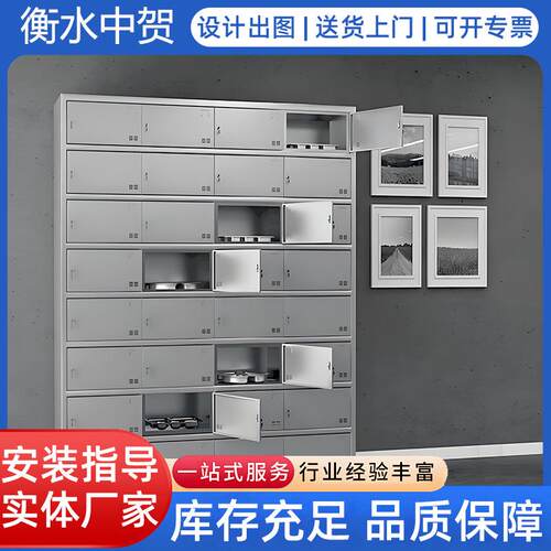 不锈钢食堂碗柜餐具饭盒柜员工餐盘柜工厂储物多门柜餐厅带门锁柜