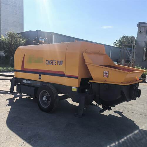 新款混凝土地泵大型二次结构浇筑泵细石砂浆混泥土输送泵工地拖泵