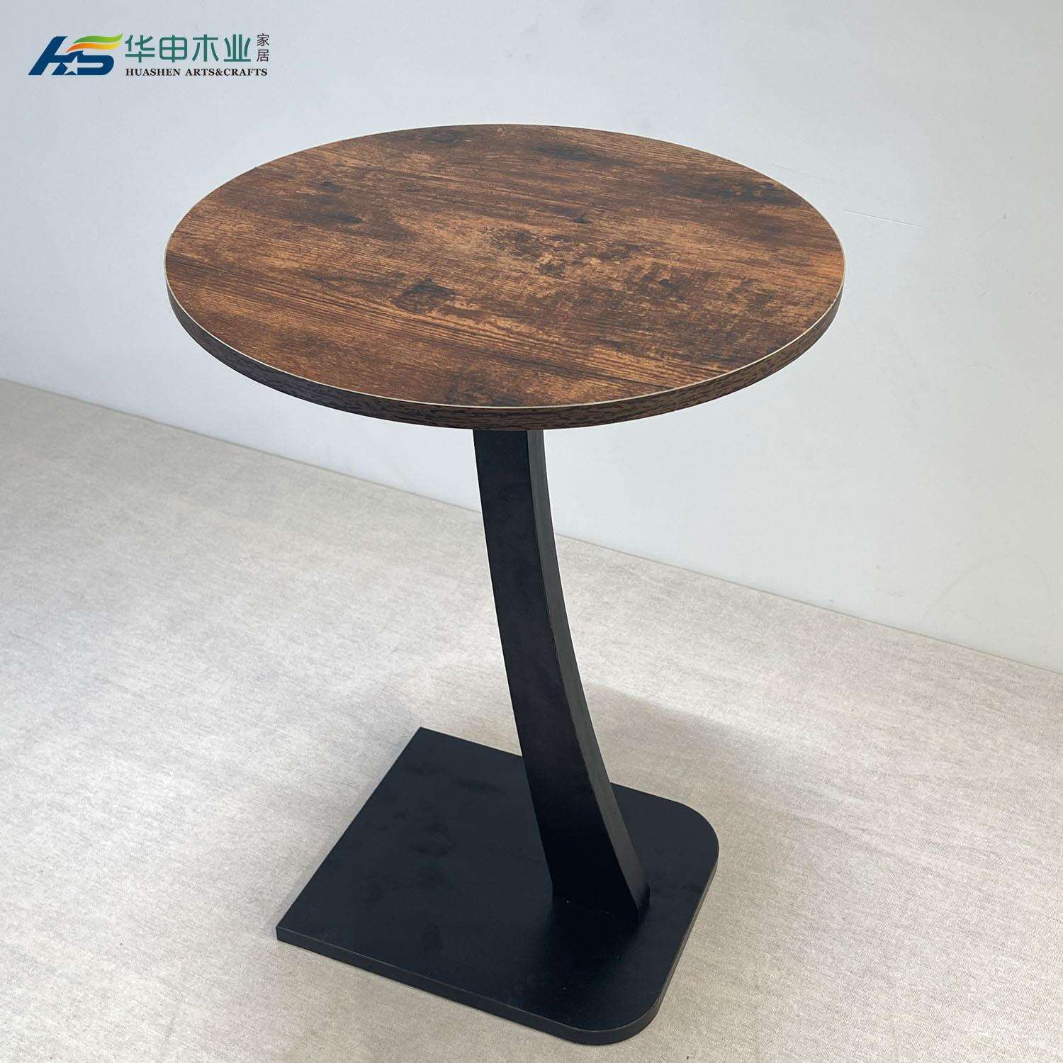 复古风木质沙发边几可移动客厅角几小户型小桌子迷你圆形小茶几