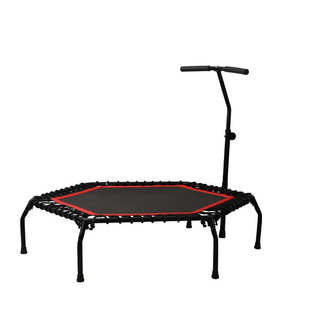 床英寸男女蹦床蹦床私商用操六角健身房家用健身蹦床跳扶手教课36