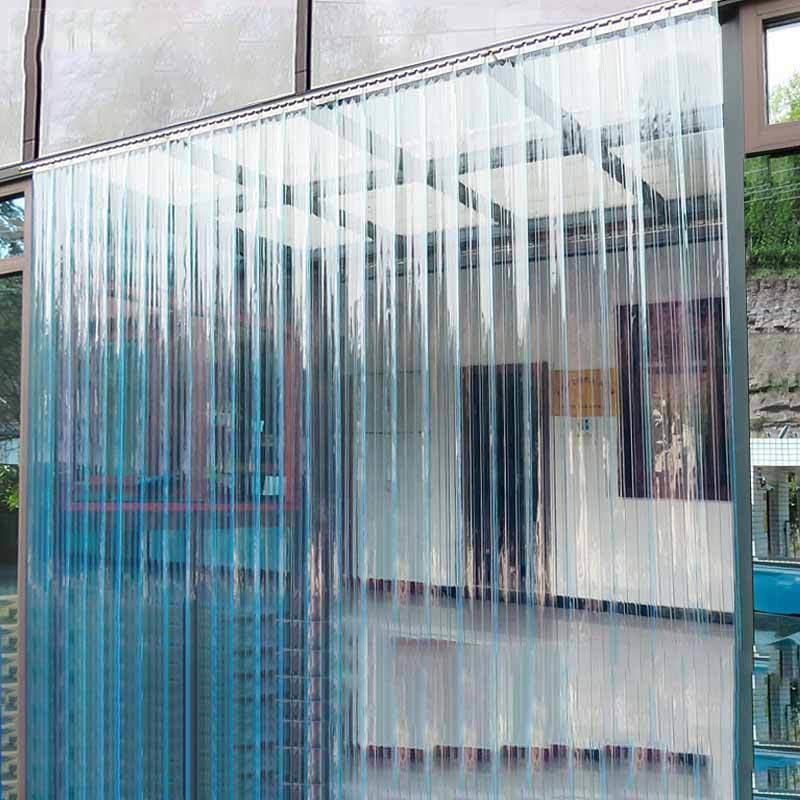 冬季空调挡风透明pvc门帘隔断帘家用工厂防尘高清超市自吸软门帘