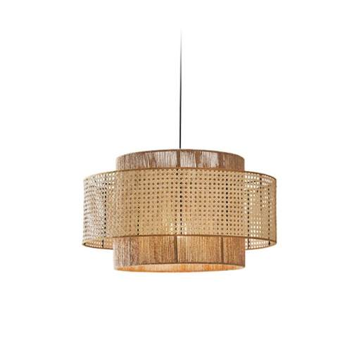 日式侘寂风麻绳吊灯禅意茶室民宿复古工业风餐厅卧室新中式饭店灯