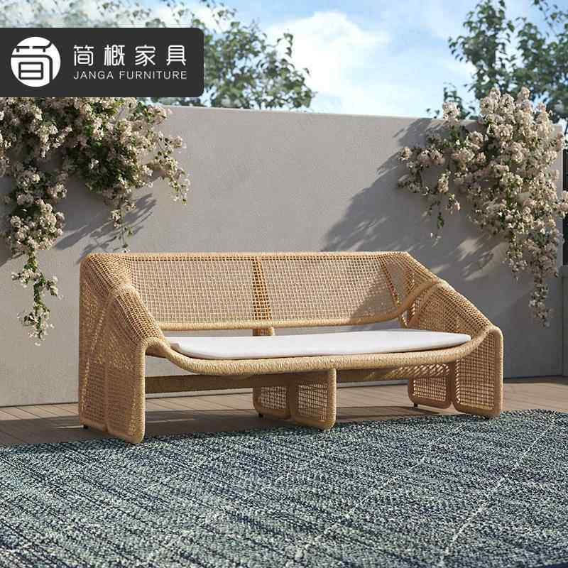 别墅露台椅藤598编沙发组合庭院花园三件套懒沙发民宿人台阳沙发,住宅家具,户外沙发,淘宝优惠券,粉丝福利购,淘宝优惠卷