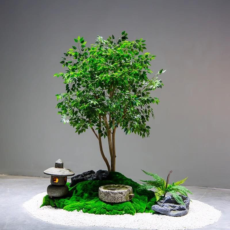 仿真榕树北欧绿植造景室内外景观大型户外假树橱窗商场装饰假植物