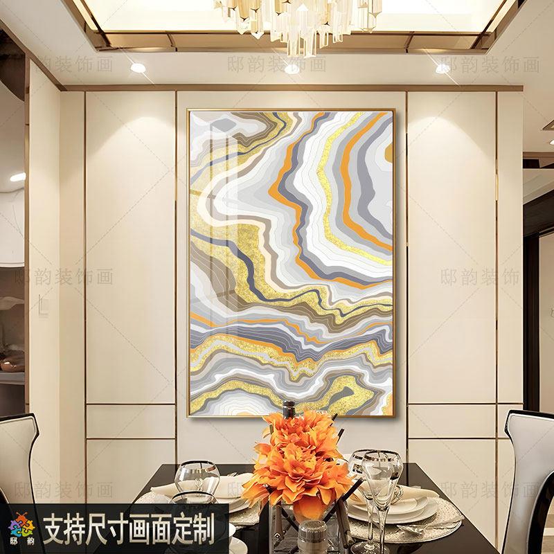 现代极简黑白饰象装客厅沙发背景墙壁画421过道阳台画饭厅抽单幅