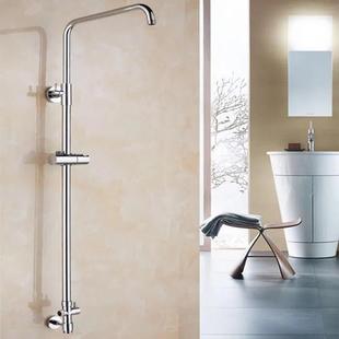 花洒淋浴管全铜升降杆支架顶喷头连接管明装不锈钢淋浴器改装配件