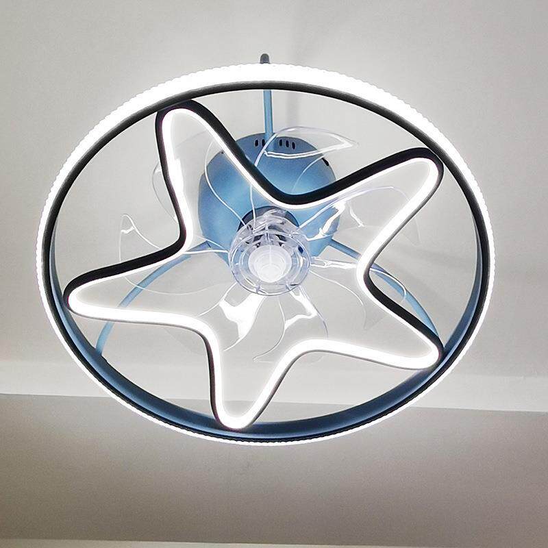 卧室吸顶风扇灯家用吊扇灯餐厅客厅电扇灯简约欧式儿童静音吊灯