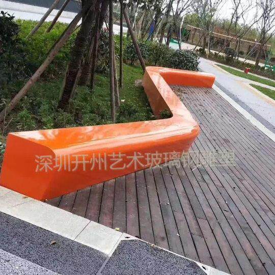 玻璃钢户外座椅小区广场公园长条椅坐凳园林景观花坛树池休闲椅子